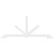 Ekena Millwork Vanguard Architectural Grade PVC Gable Bracket, 108"W x 45"H x 4"D x 4"F, 10/12 Pitch GBP108X45X0404VAN00 - alternate 5